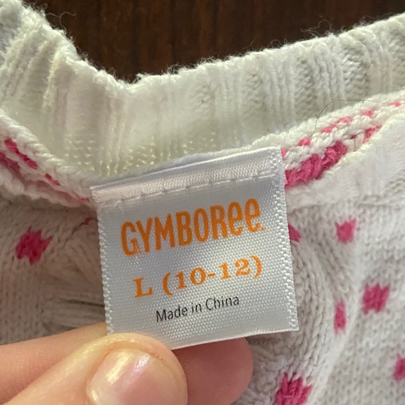 Gymboree Pink and White Patterned Cardigan - Picture 2 of 3